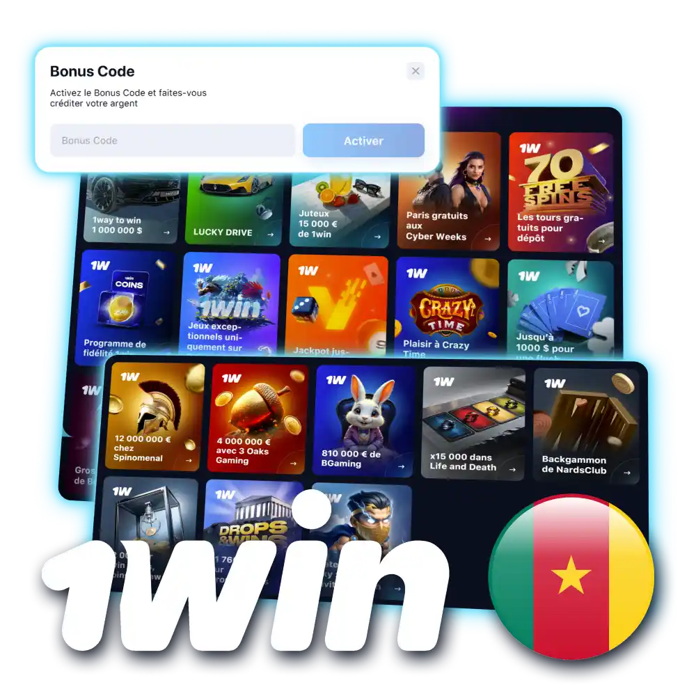 Activez votre code promo sur le site officiel de 1win.