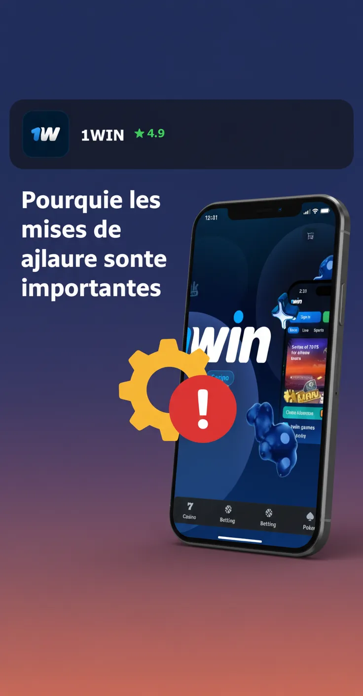 Visuel d'une app mise à jour: correctifs, sécurité, stabilité, moins de data, paris en direct plus fluides.