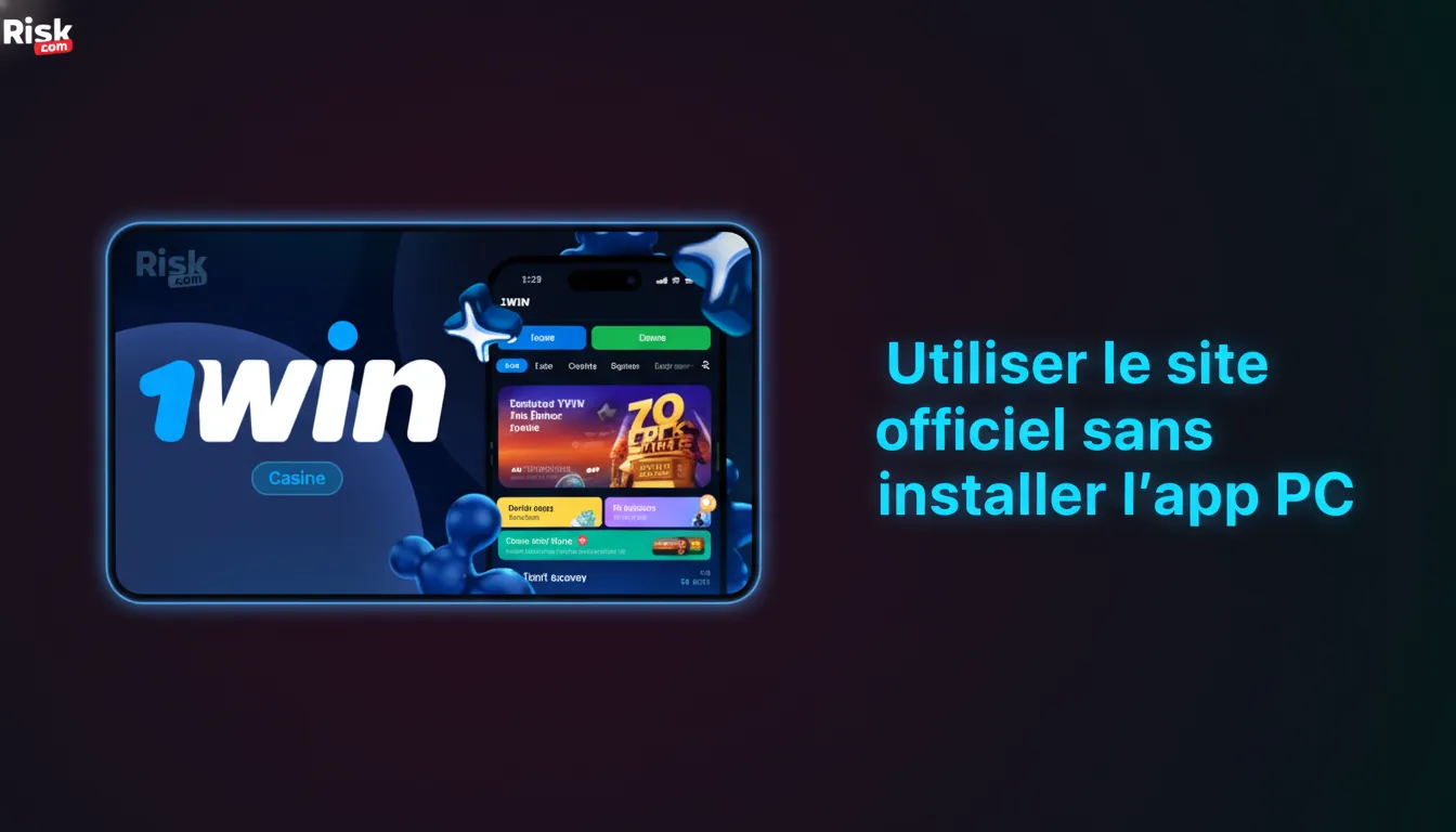 Navigateur affichant le site officiel: casino en direct, slots et paris sportifs, sans installer l’app PC.