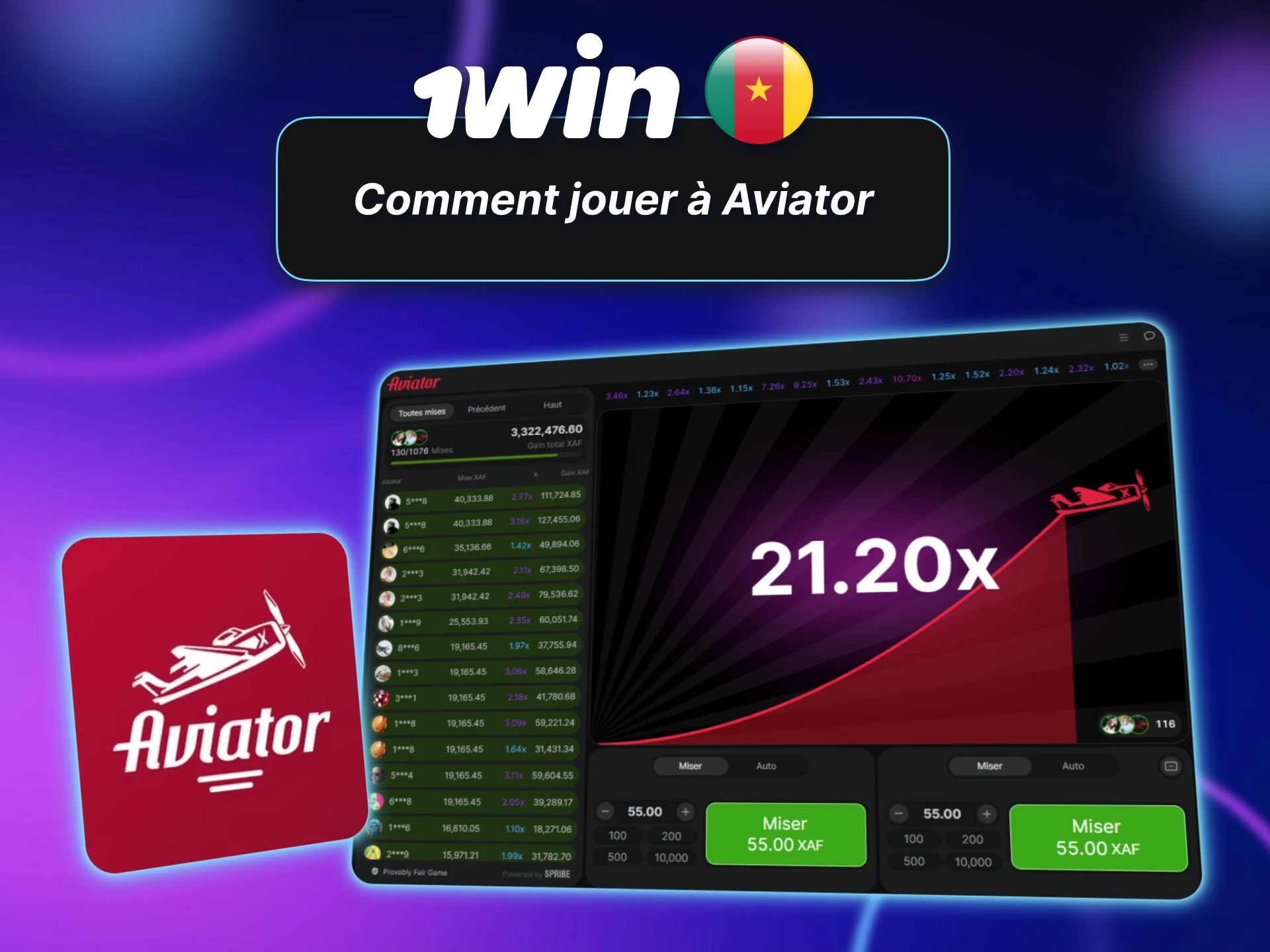 Apprenez à jouer à Aviator sur 1win et gagnez en confiance.