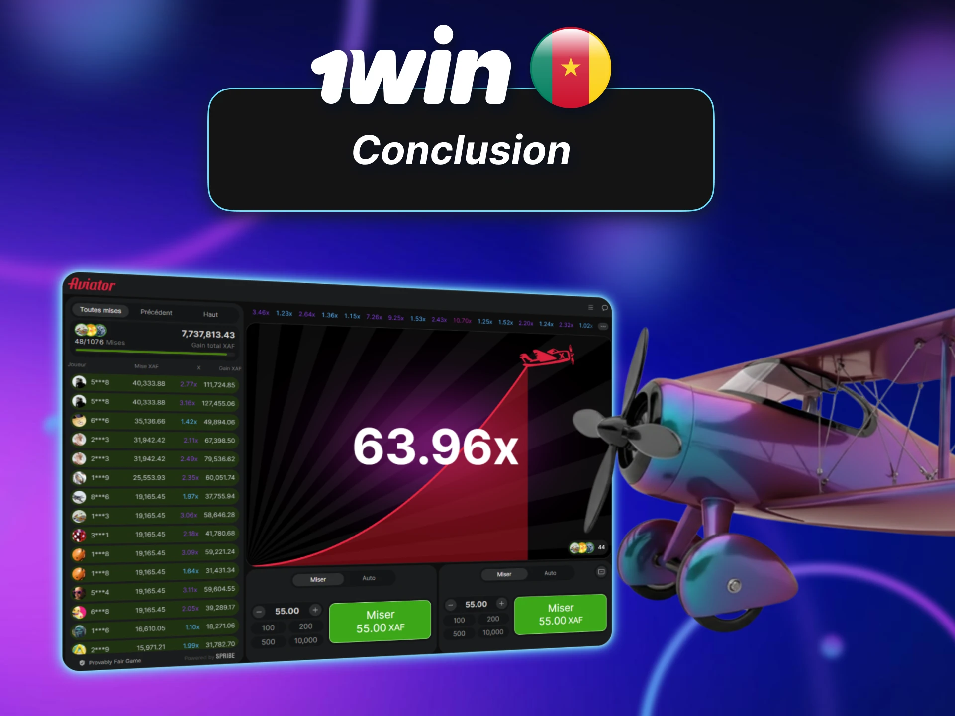 Aviator 1win Cameroun offre une expérience palpitante à chaque session.