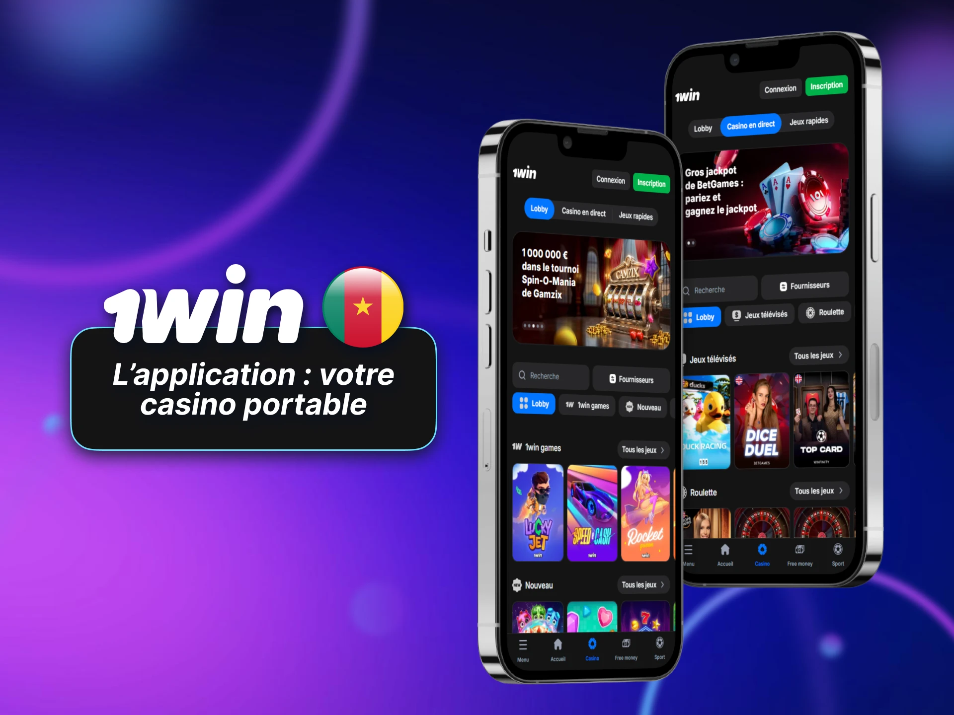 Application 1win transforme votre téléphone en véritable casino mobile.