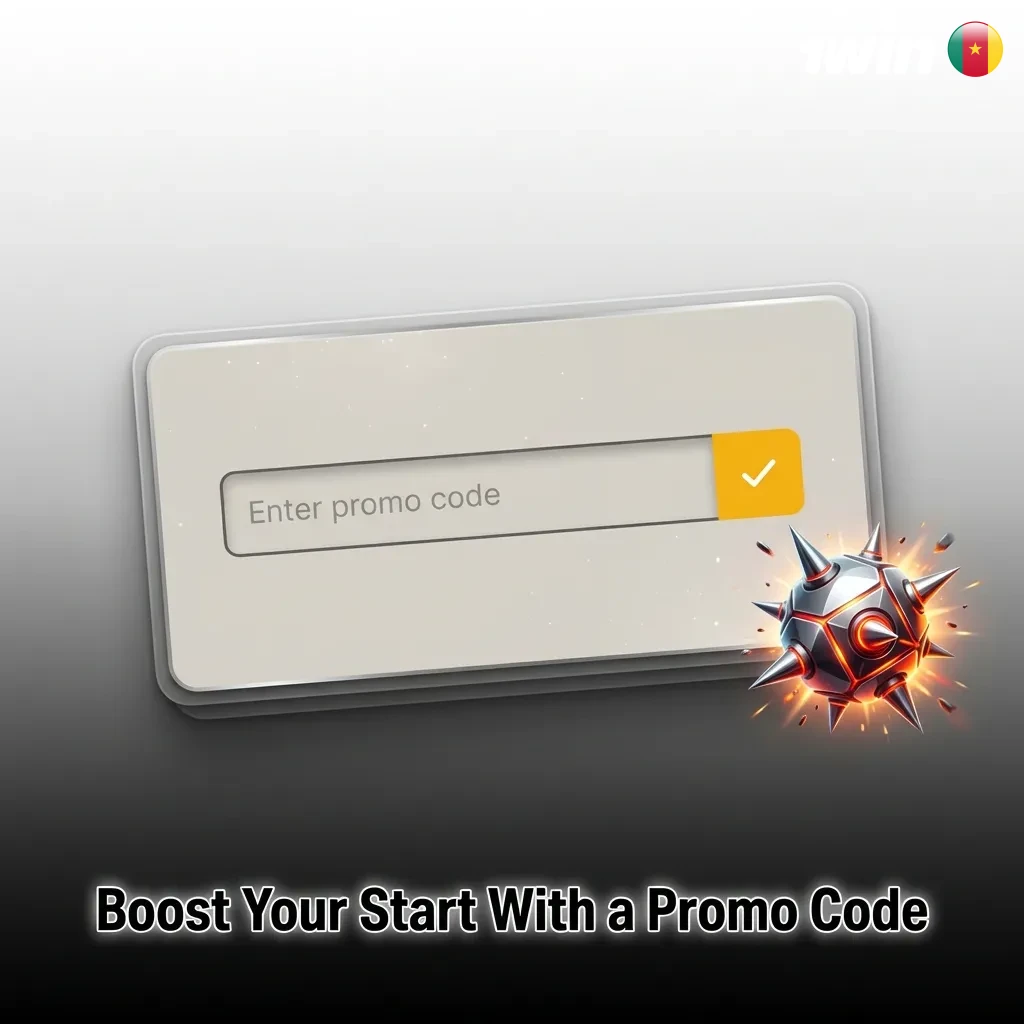 Player entering promo code 1MINES on 1win registration form to unlock bonus funds and welcome package benefits