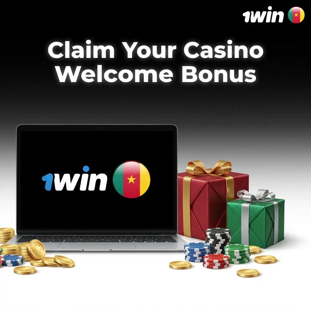 1win casino welcome bonus offer up to 500% or 363,790 XAF for new players in Cameroon with Chicken Run game