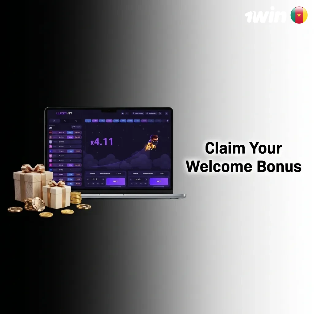 New players claiming 1win welcome bonus up to 500% on first deposit in Cameroon casino
