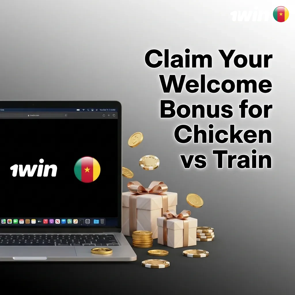 Cameroon casino welcome bonus up to 500% on first deposit for Chicken vs Train game with 30x wagering requirements