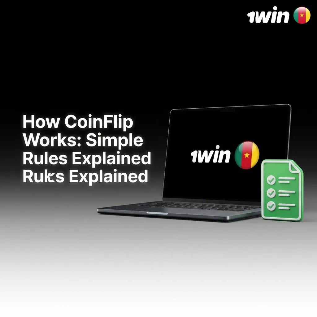 CoinFlip gameplay interface showing heads or tails selection with stake amount and virtual coin flip mechanism