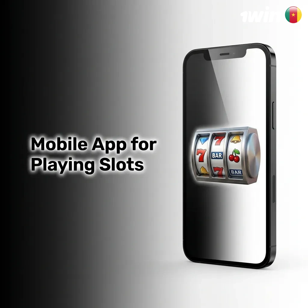 Mobile slot gaming app interface showing game lobby, spin controls, and quick navigation on smartphone screen