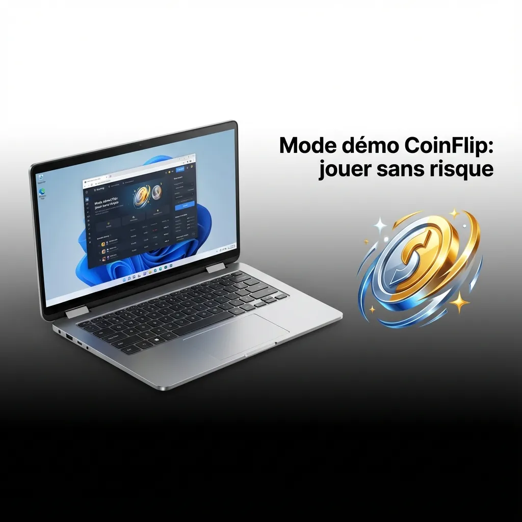 Bannière CoinFlip mode démo: jouer sans risque sur 1win, tester règles, vitesse des manches et gestion de mise.