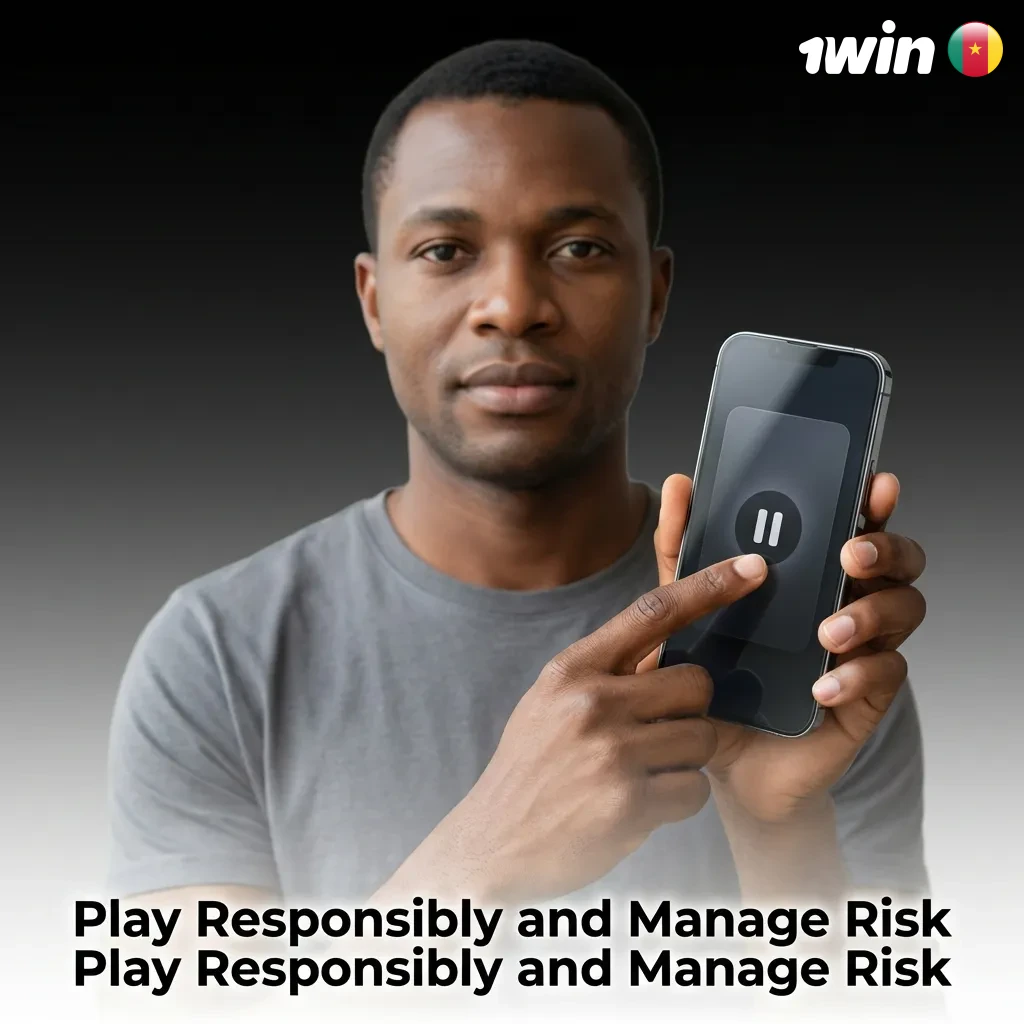 Person setting budget limits on casino gaming app to promote responsible gambling and risk management