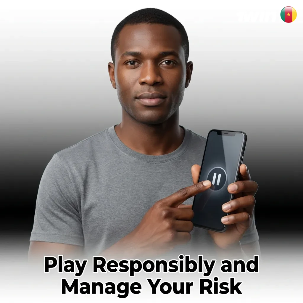 Person setting budget limits on mobile gambling app to play responsibly and manage spending