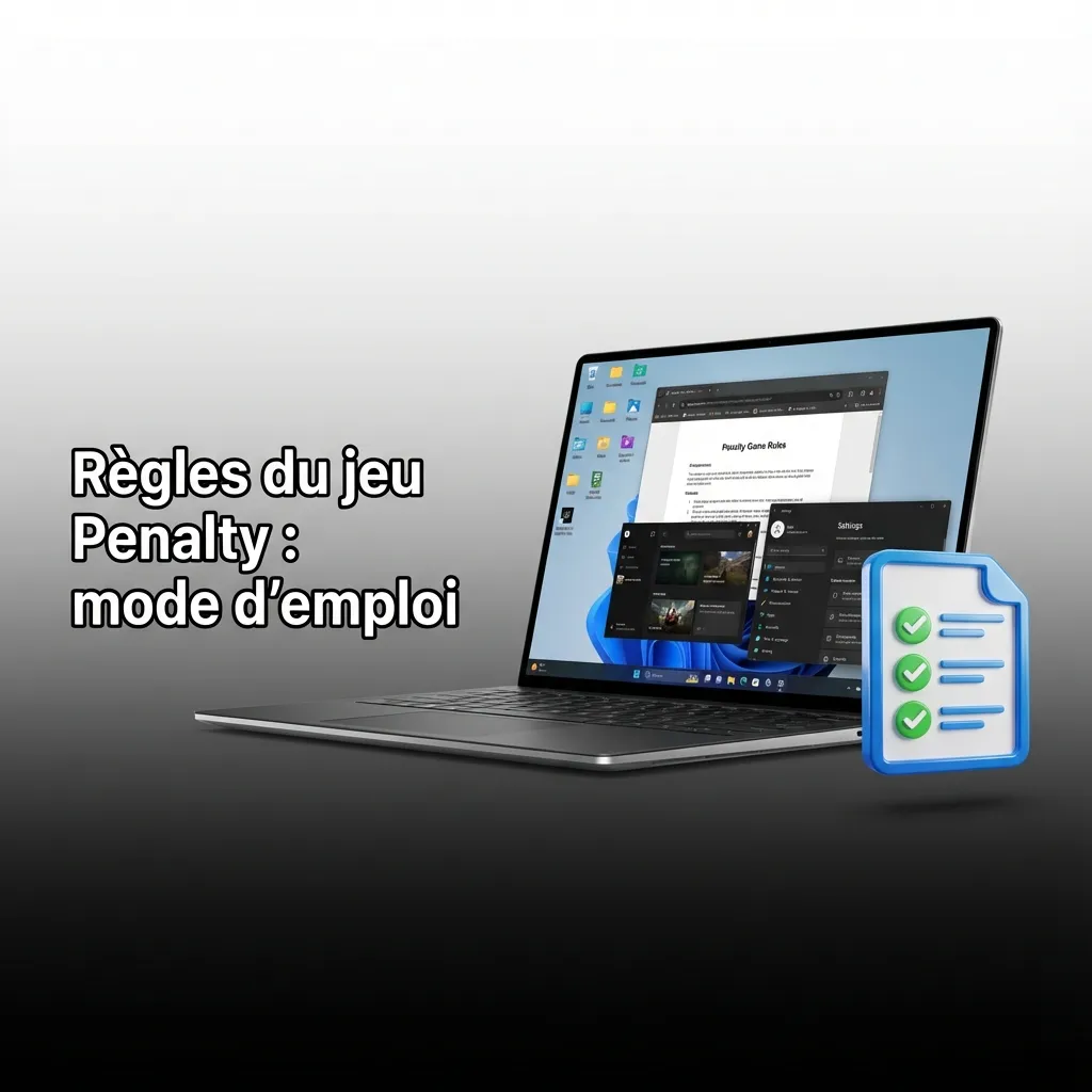 Règles de Penalty: mise, choix de zone du but, gain selon multiplicateur si le gardien plonge ailleurs; démo conseillée.