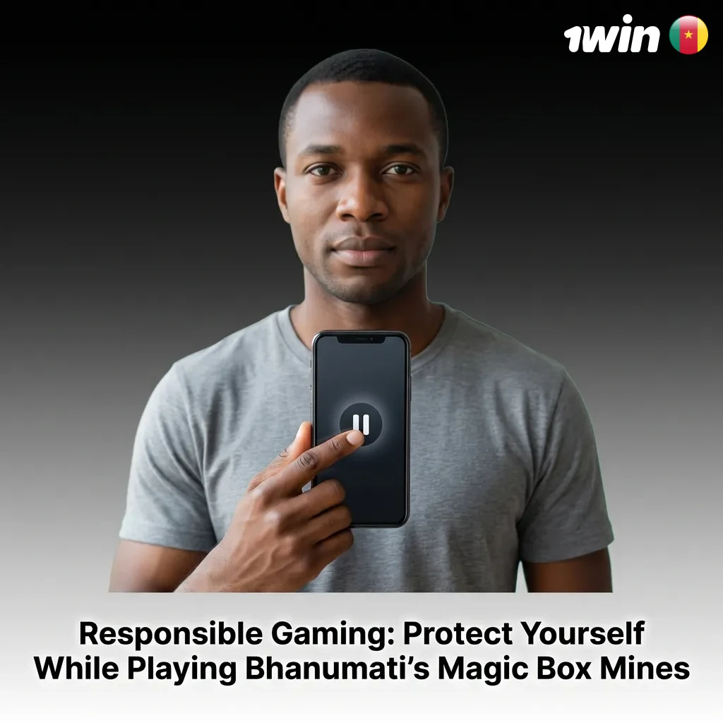 Player setting budget limits on Bhanumati's Magic Box Mines game interface with responsible gaming tools displayed