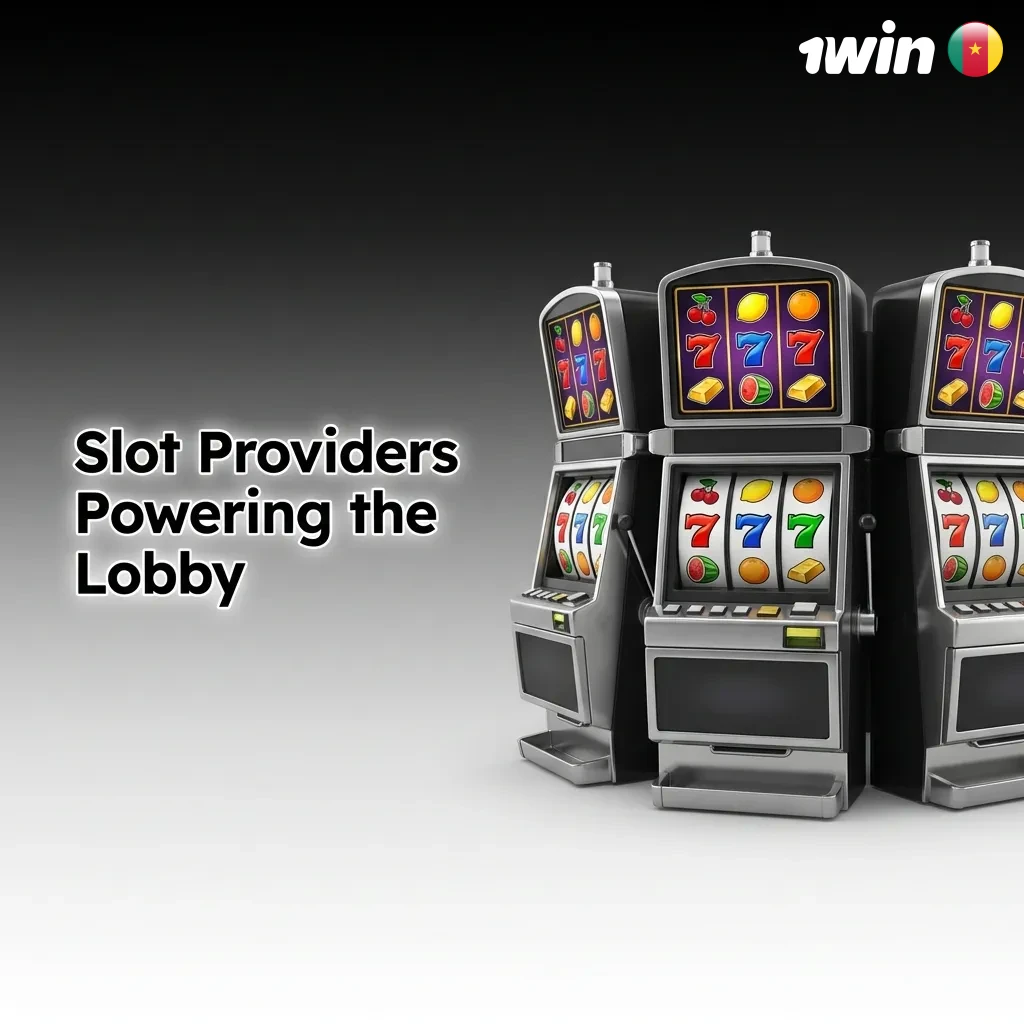 Collection of logos from top slot providers including Pragmatic Play, NetEnt, Microgaming, and others powering the game lobby