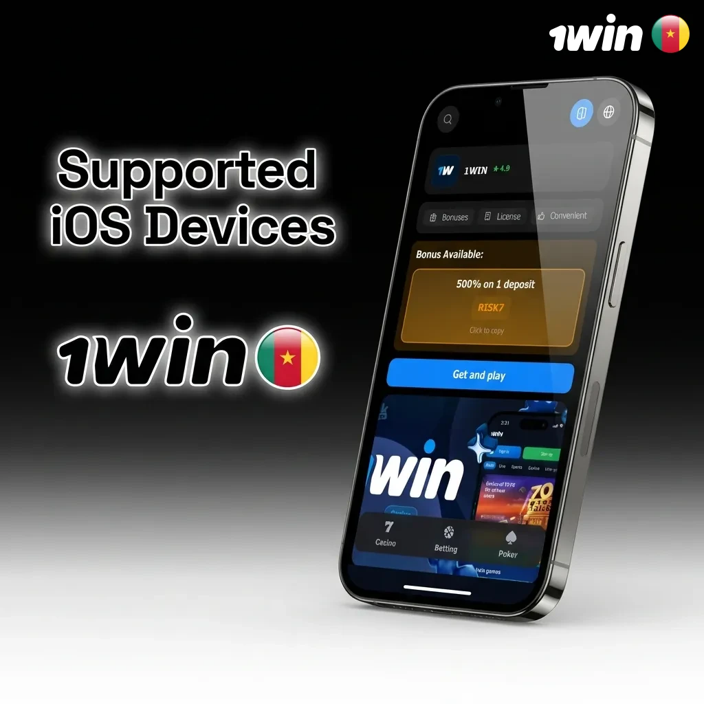 List of compatible Apple devices for 1win app including iPhone 15, 14, 13, 12, 11, X series, iPad Pro, and iPod Touch