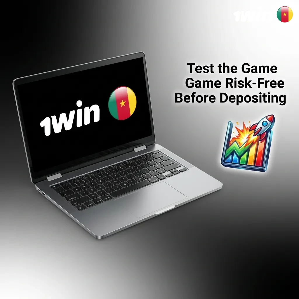 Demo mode interface showing virtual credits, live multiplier, and practice betting options for risk-free gameplay.