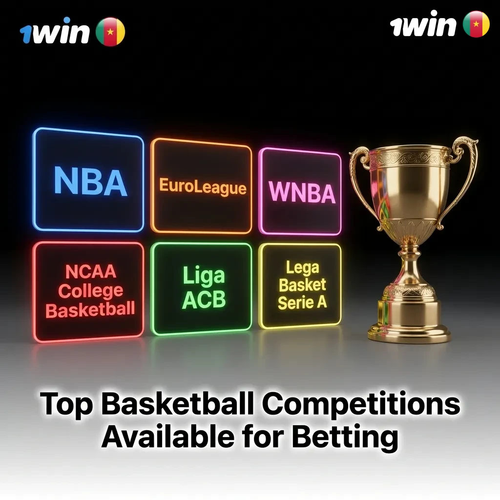 Basketball betting options showing major leagues including NBA, EuroLeague, BAL, NCAA, and international tournaments