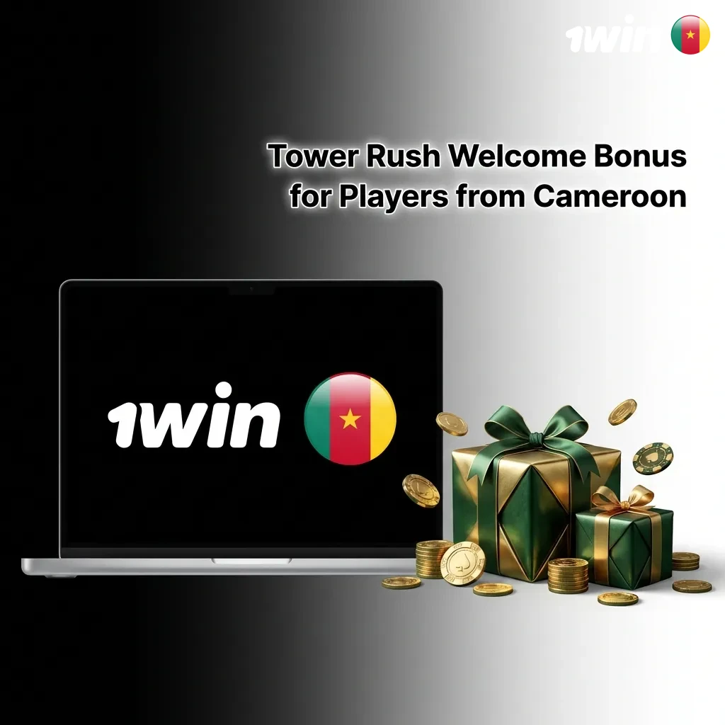 Tower Rush welcome bonus offer up to 363,790 XAF for Cameroon players with 500% match on first deposit