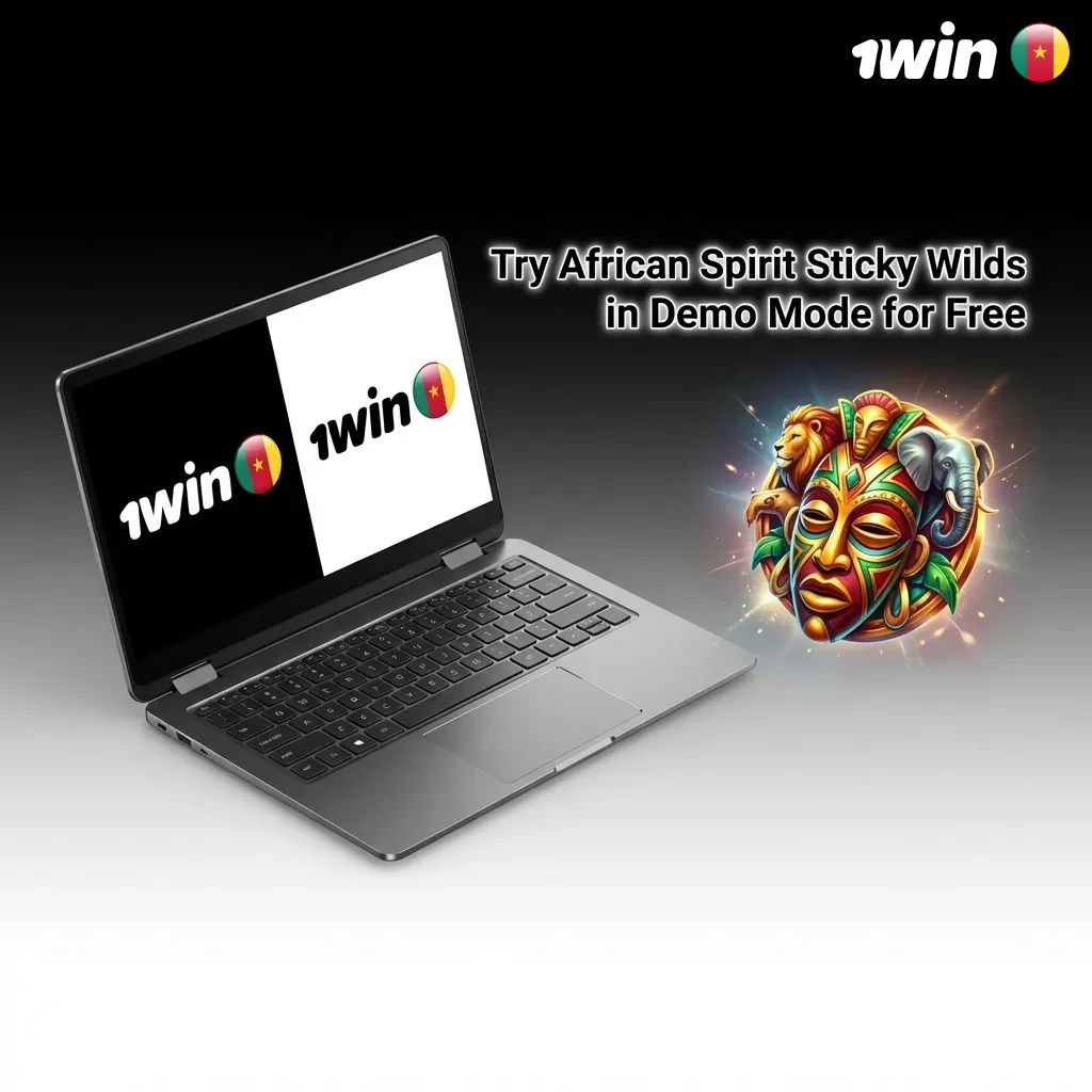 Players testing African Spirit Sticky Wilds slot game in free demo mode with virtual credits on 1win casino platform