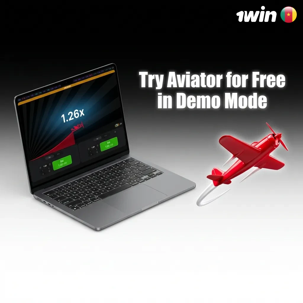 Players testing Aviator demo mode on screen with virtual credits and multiplier display