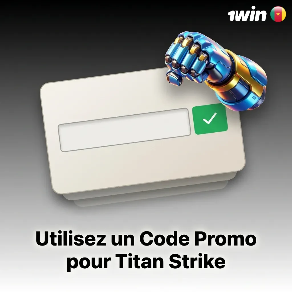 Titan Strike promo code TITANCM500 offering 15% bonus on first deposit for Cameroonian players