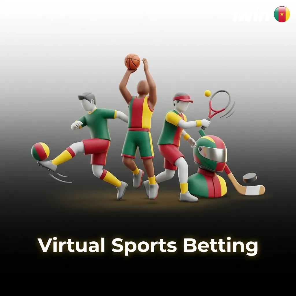 Computer-generated virtual sports betting interface showing simulated football, horse racing, and basketball games