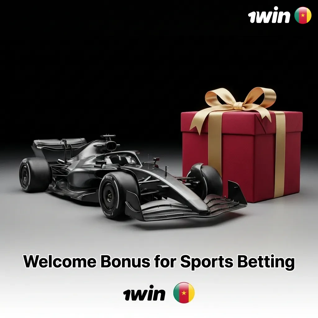 1win sports betting welcome bonus: 500% match up to 200,000 XAF with 5x wagering on accumulators, including F1 markets.