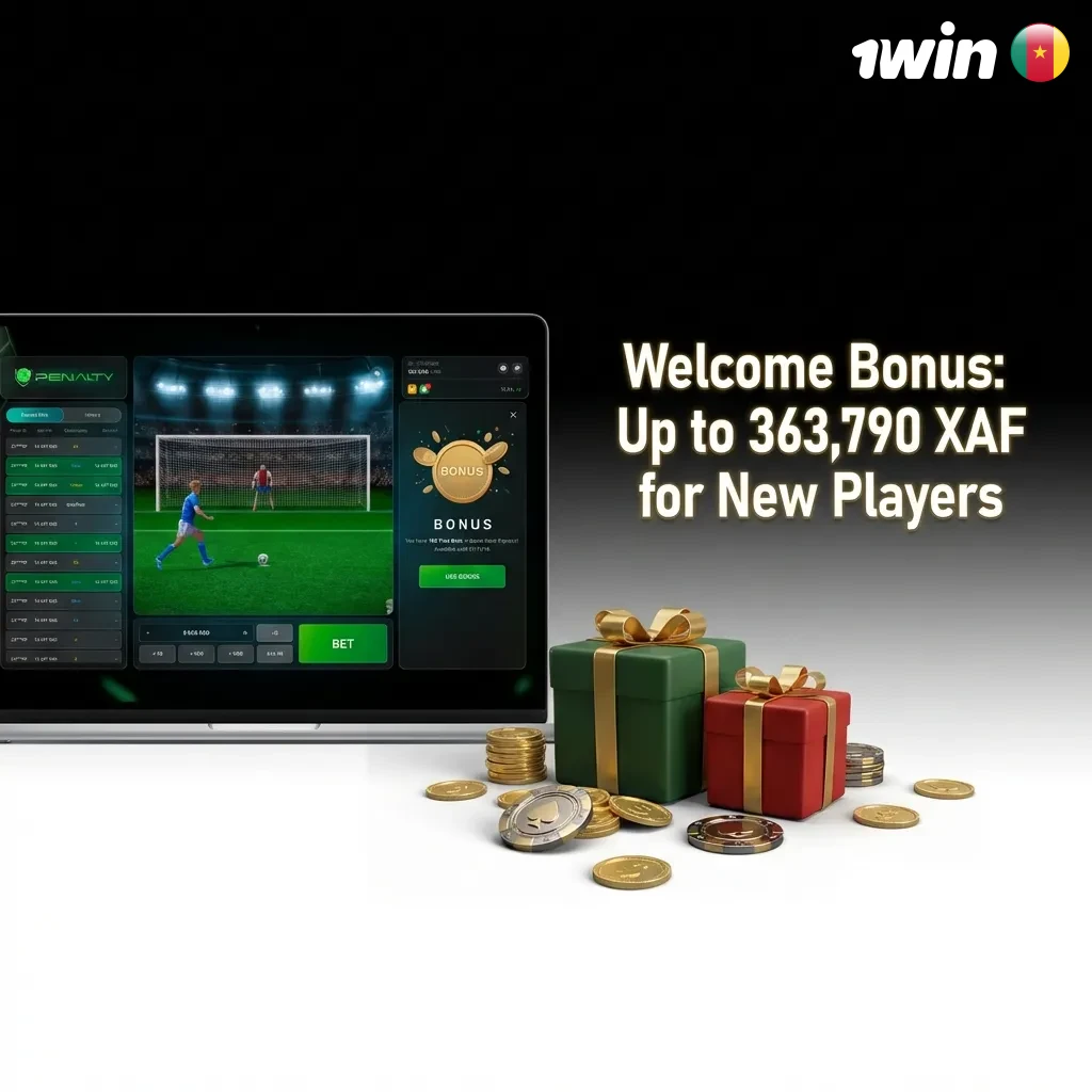 1win casino welcome bonus up to 363,790 XAF for new players in Cameroon with 500% match on first deposit