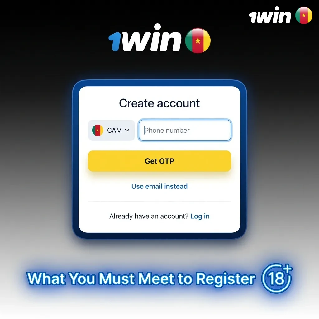 Registration requirements screen showing age, identity verification, and eligibility rules for new users.