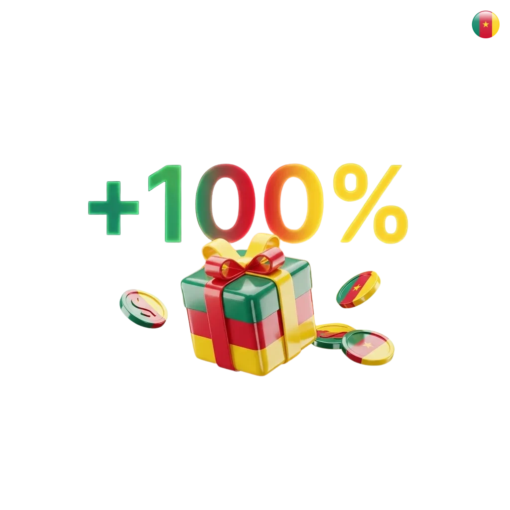 1win Cameroon promotions page showing 500% welcome bonus and cashback offers for sports betting and casino games