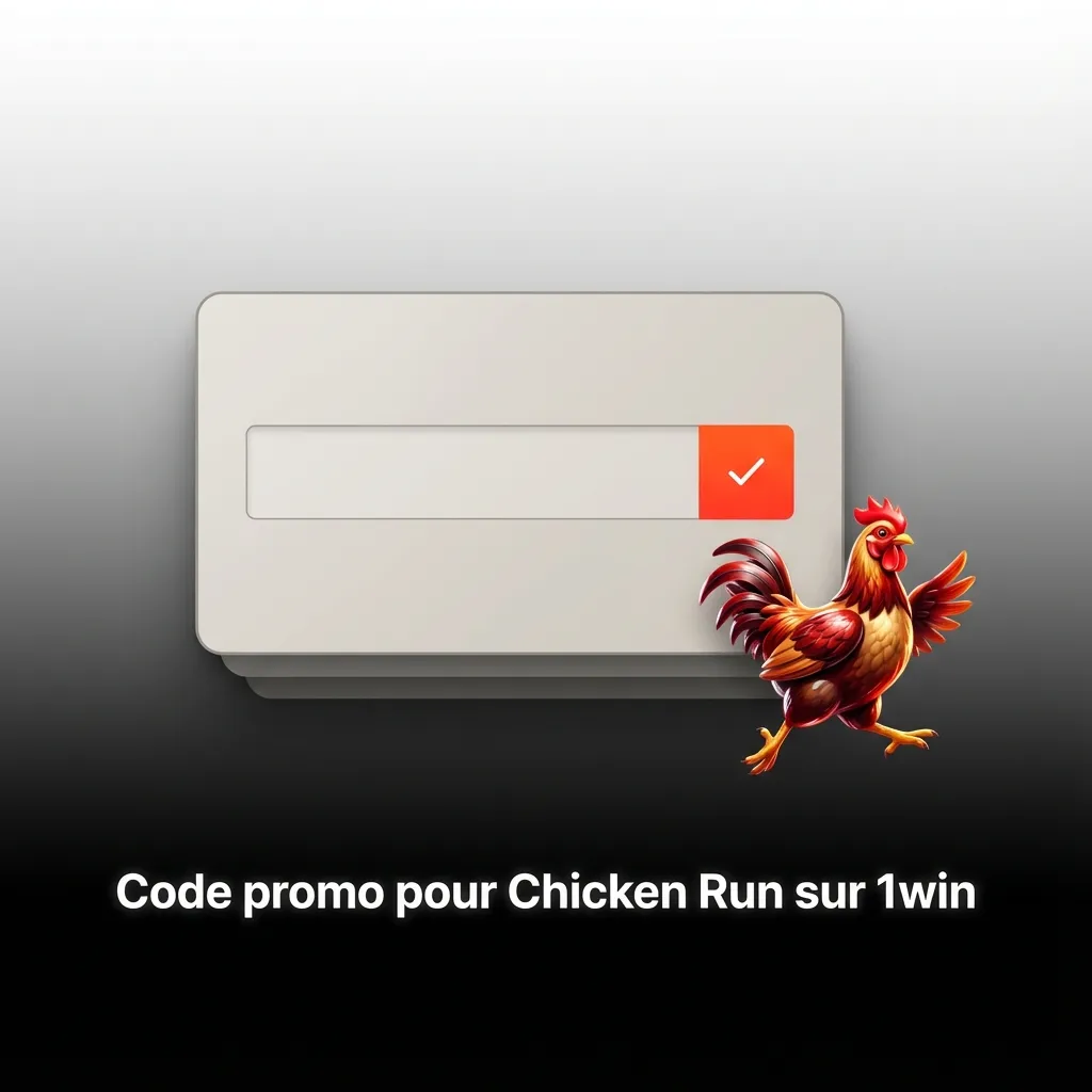 Bannière promo 1win pour Chicken Run: code CHICKEN237 à saisir à l’inscription ou dans Profil Bonus.