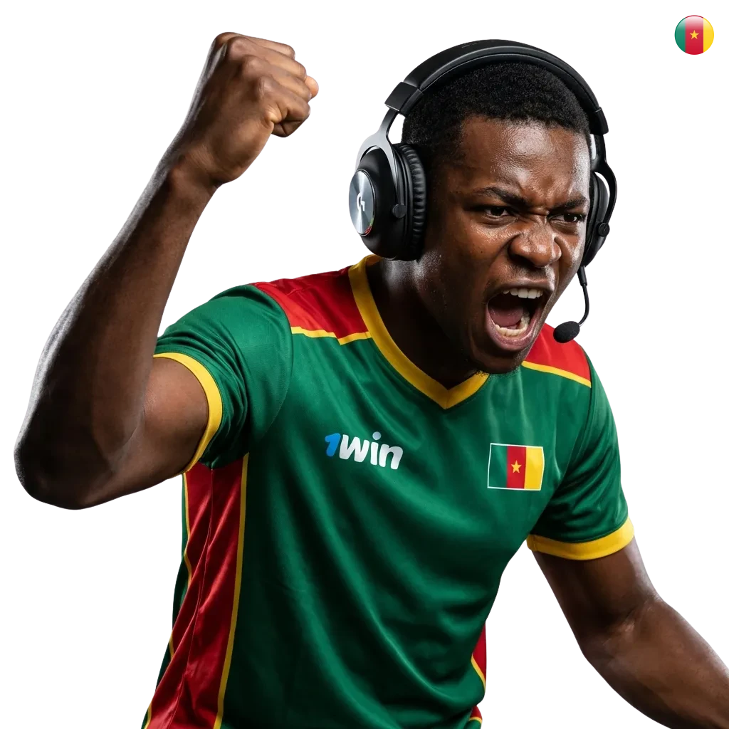 Professional e-sports betting interface showing CS2, Dota 2, League of Legends matches with competitive odds for Cameroon players
