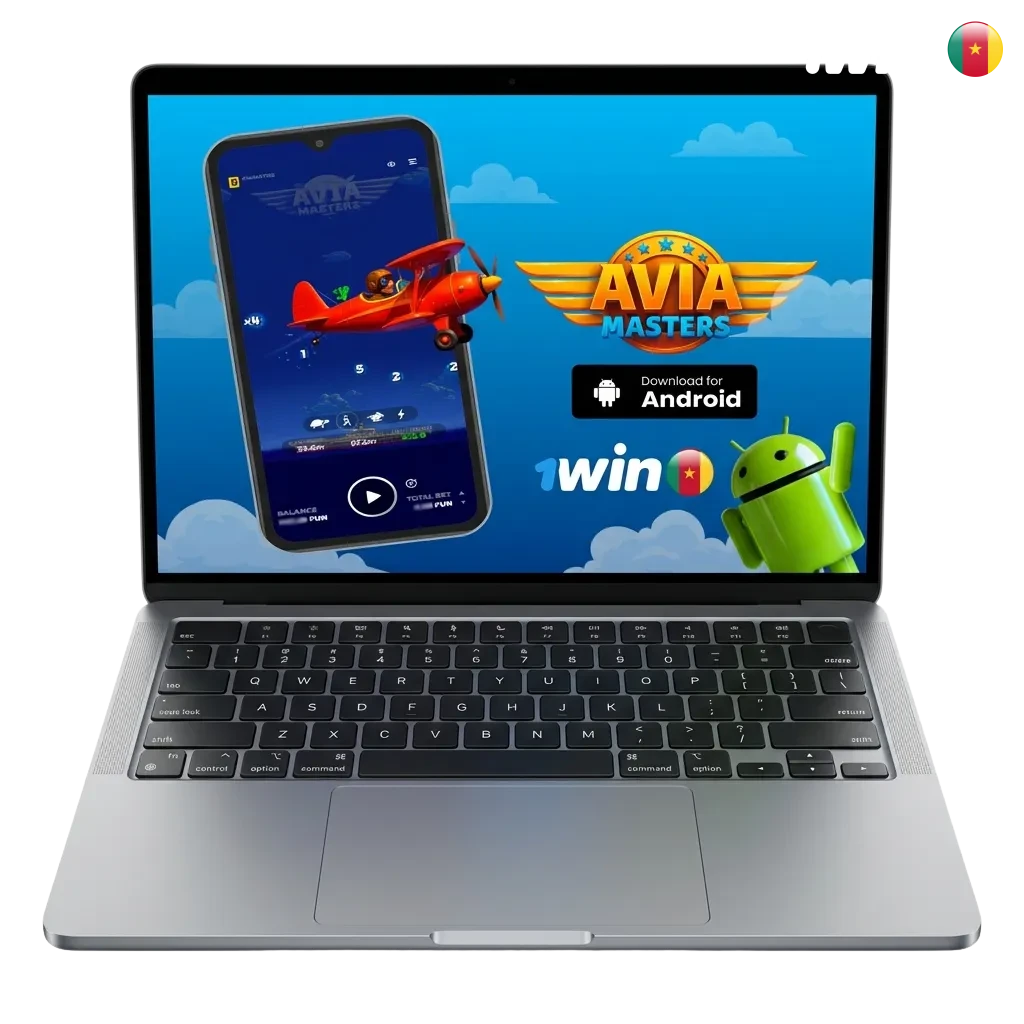 Aviamasters crash game interface showing multiplier action on 1win platform for Cameroonian players