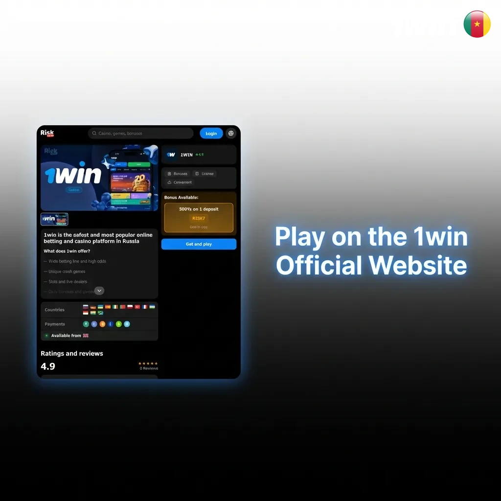 1win official website interface showing betting options, casino games, and sports markets accessible through web browser