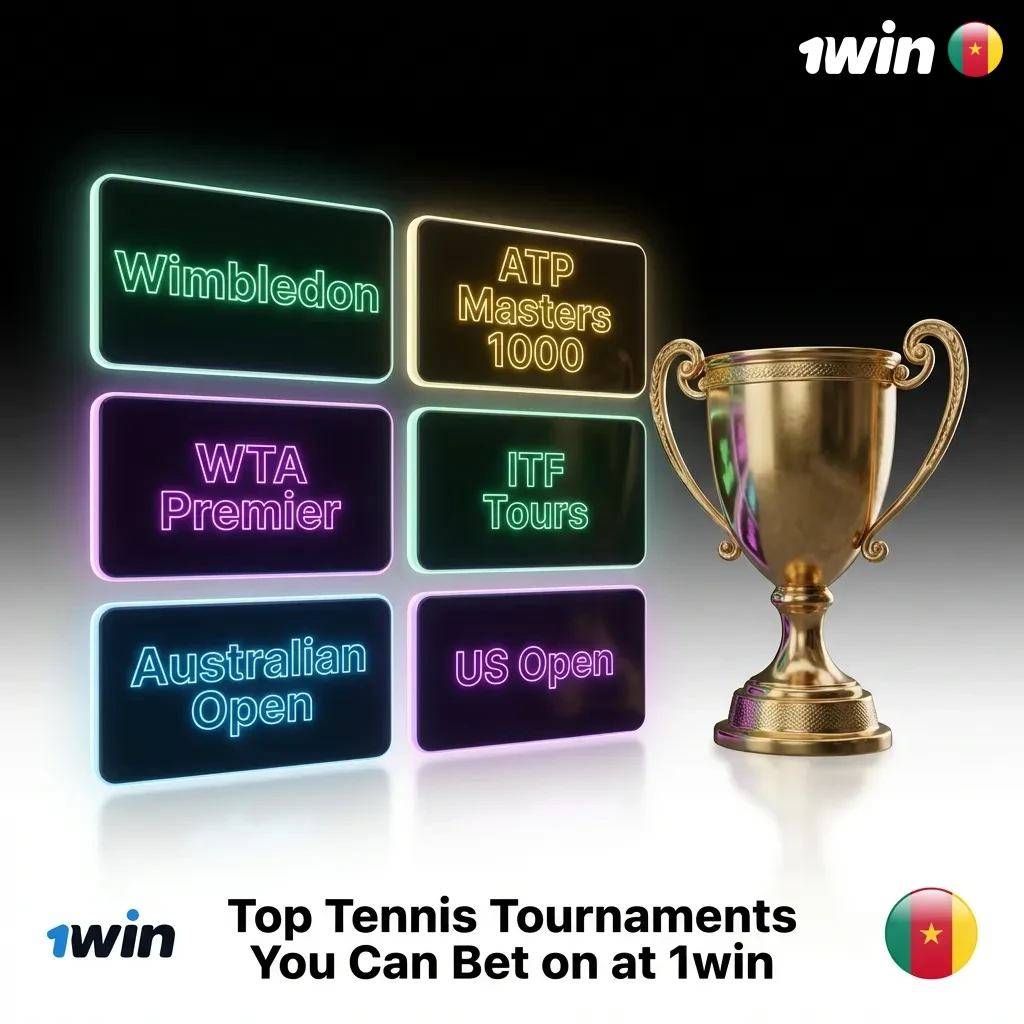 Tennis players competing at major tournaments like Grand Slams with betting odds displayed on screen