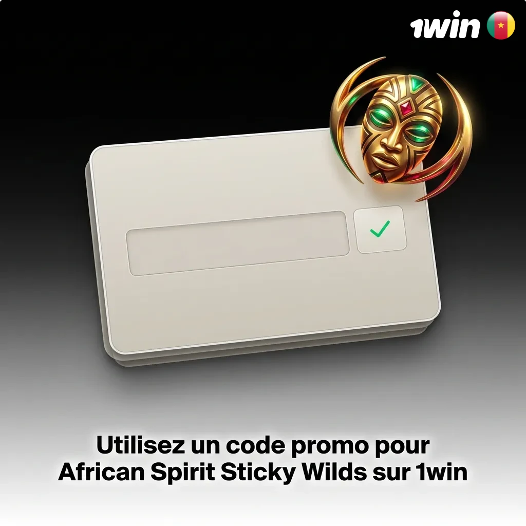 African Spirit Sticky Wilds promo code SPINMAX offering 10 free spins on 1win casino platform