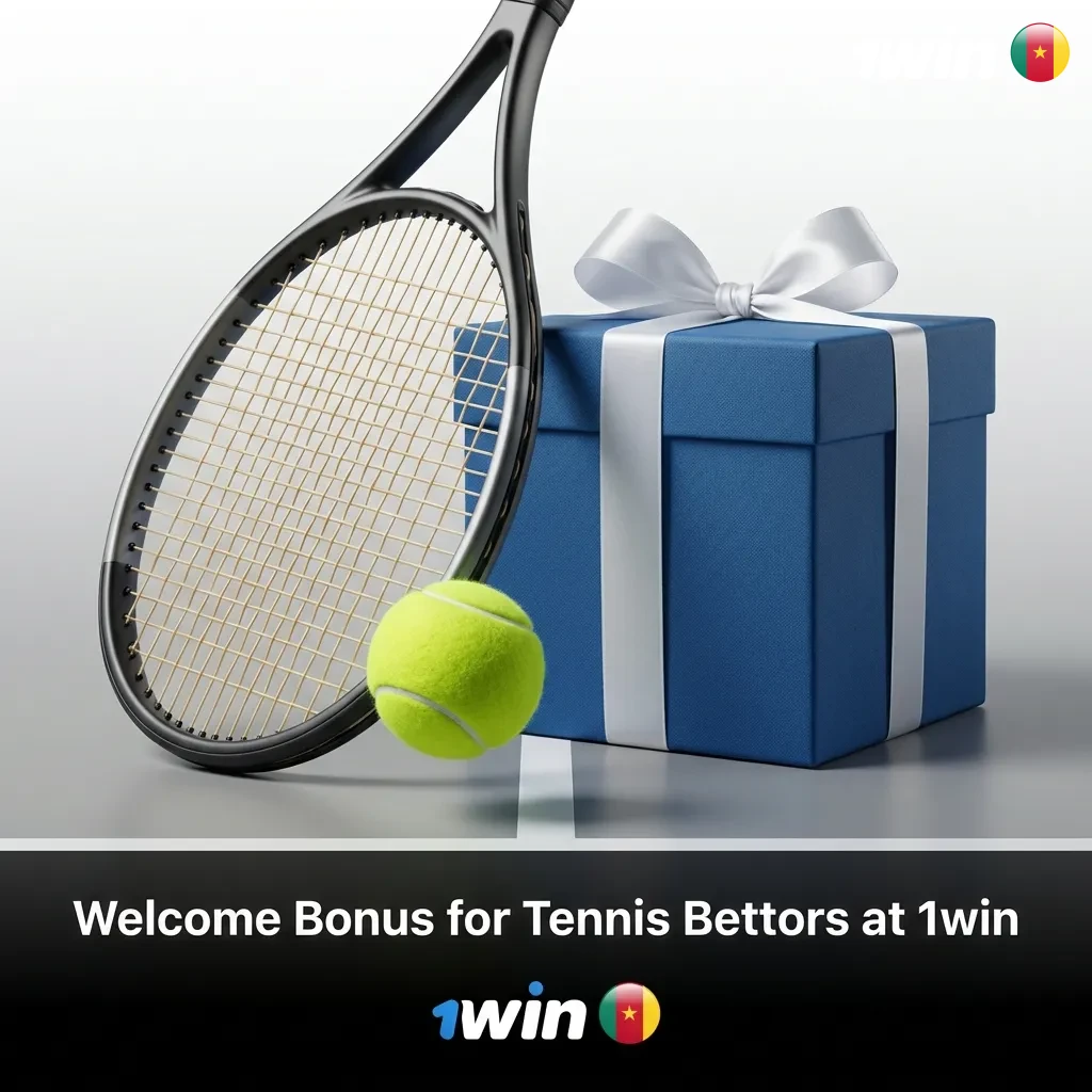 1win tennis betting welcome bonus offering 200% match up to 200,000 XAF for new users with sports betting interface
