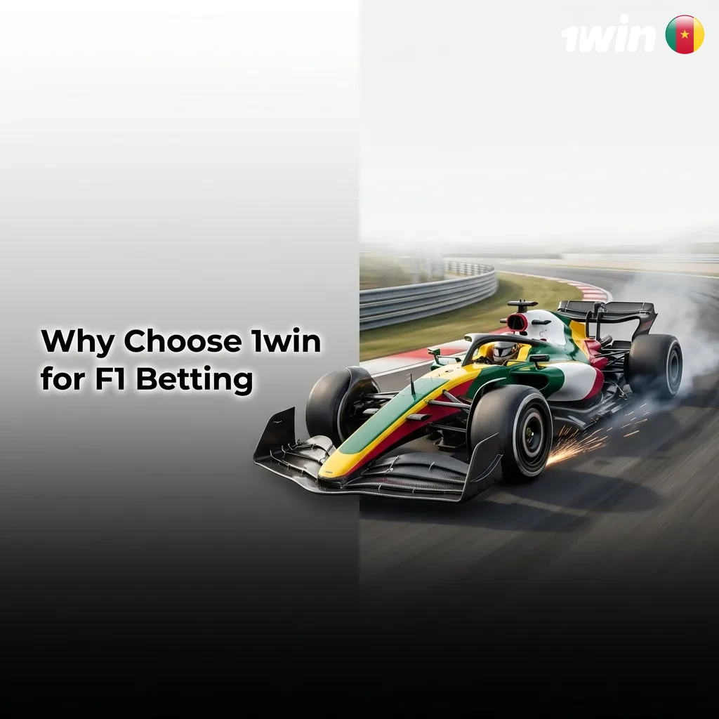 1win F1 betting platform interface showing live odds, mobile app, and multiple payment options for racing enthusiasts