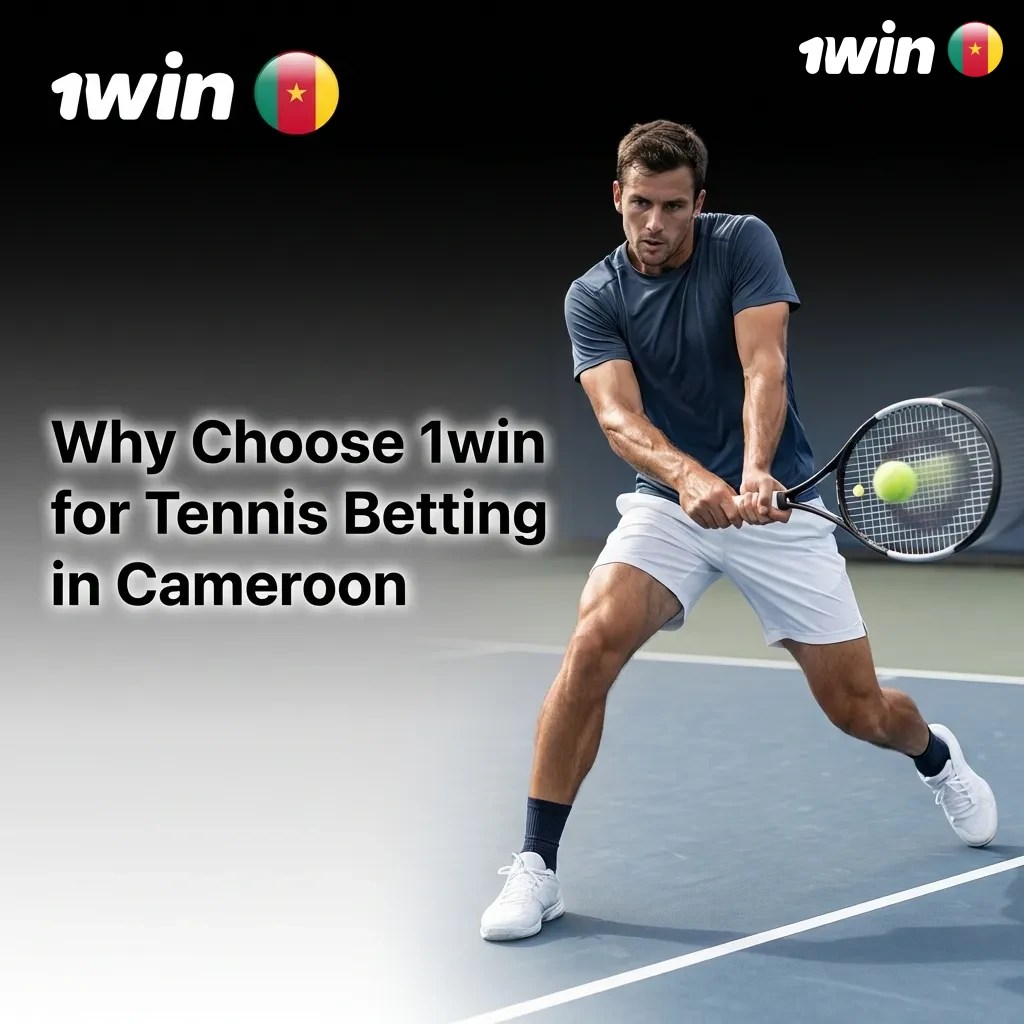 Tennis betting platform showing live streaming, real-time odds, mobile interface, and payment options for Cameroon users